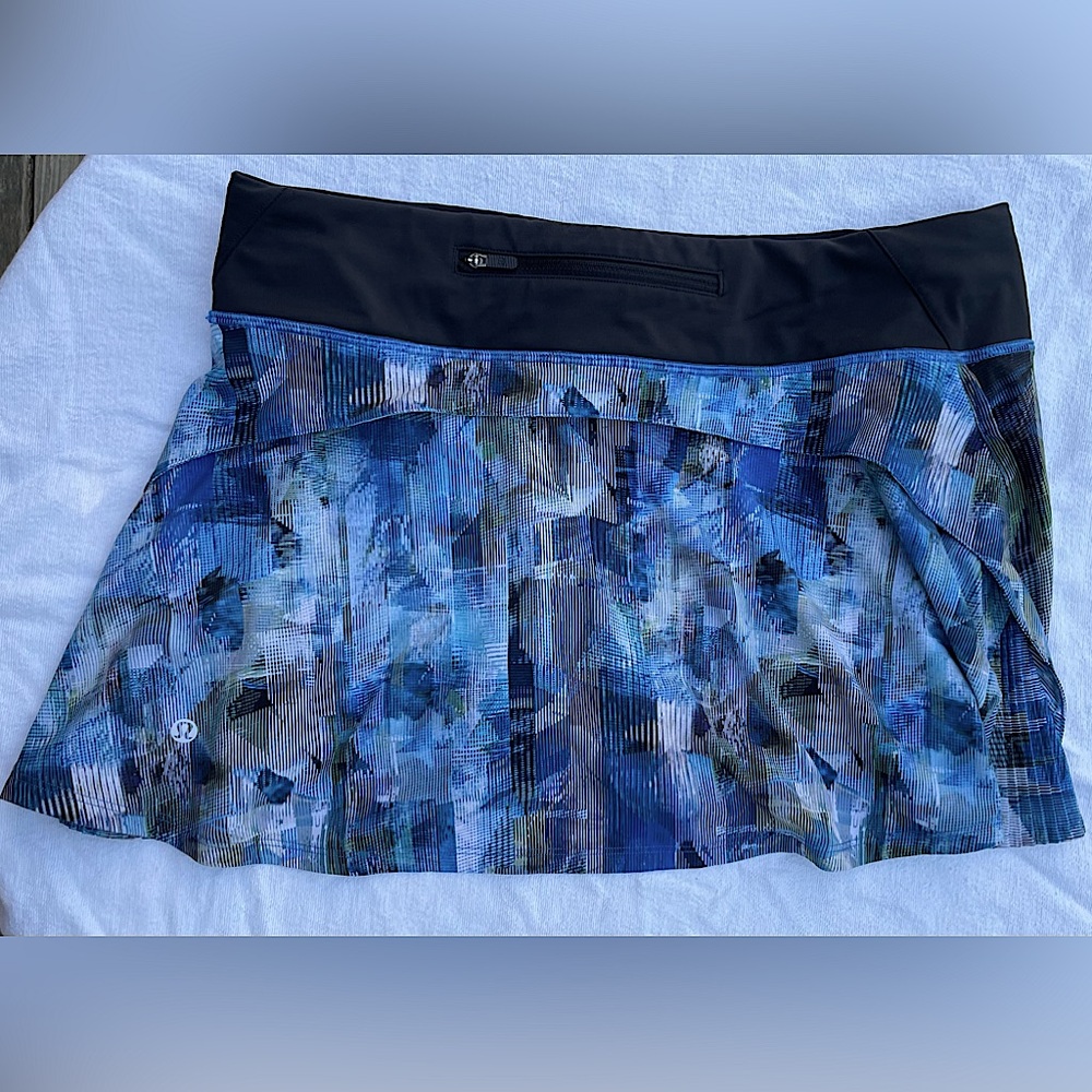 NWOT Lululemon Sundazed Blue Pace Rival Skort